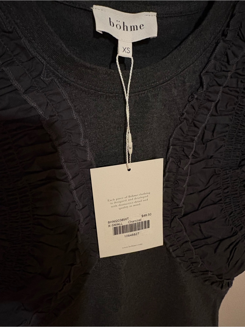 bohme Black Ruffle Sleeveless Bolero Top - Picture 7 of 9